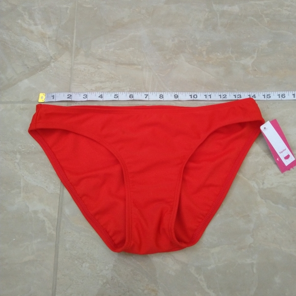 Xhilaration red bikini bottom size medium - Picture 3 of 8